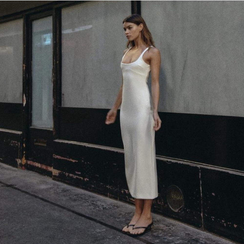 ZARA Fitted Midi Dress